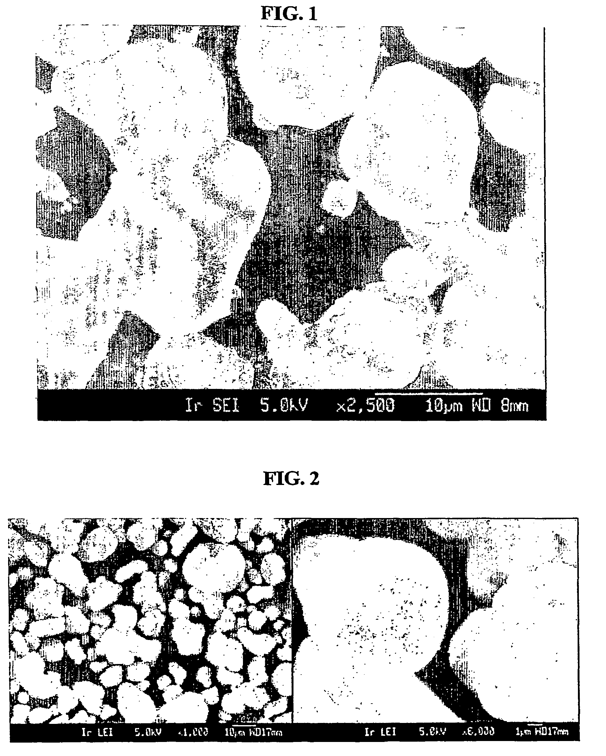 Electrode active material powder with size dependent composition and method to prepare the same