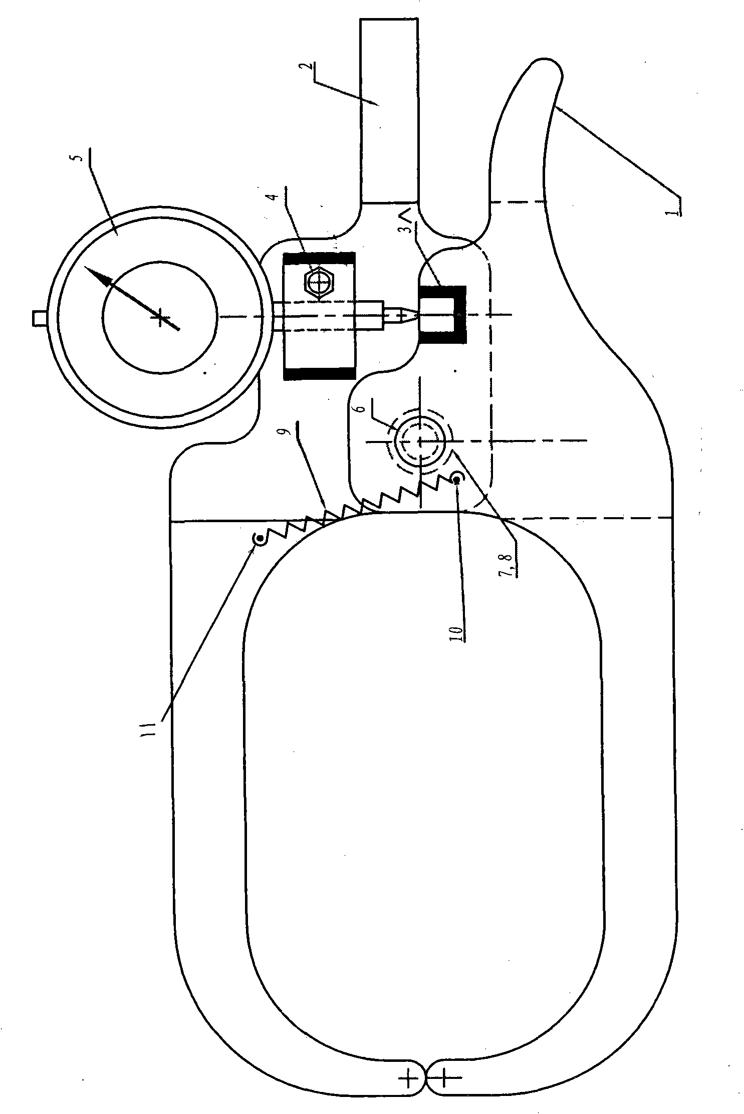Wall thickness calipers for drum brake and hub