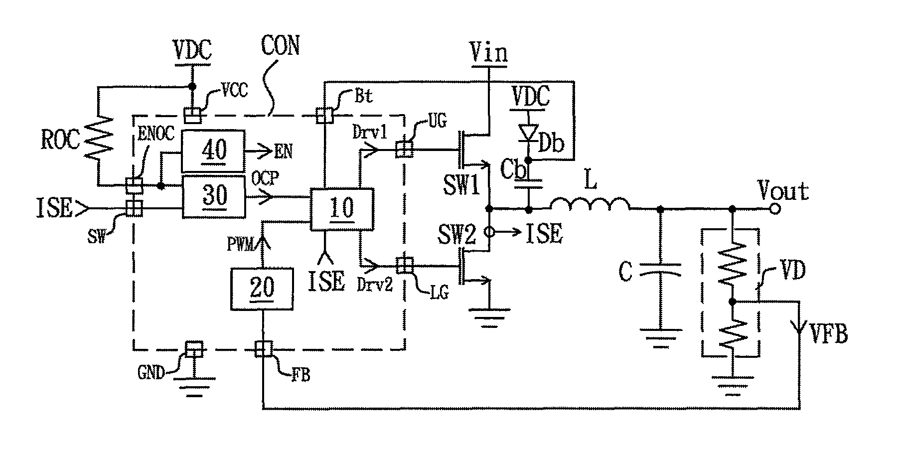 Controller and converting controller with multi-function pin