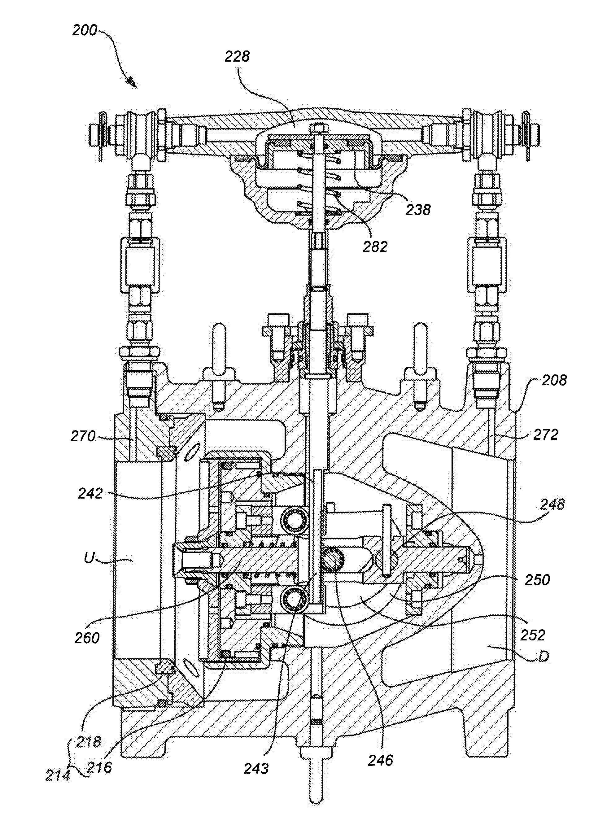 A valve and a method of controlling a valve in a fluid conduit
