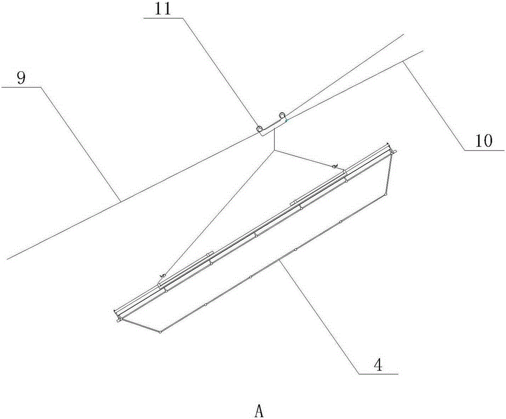 A fast reflecting surface unit hoisting device and method