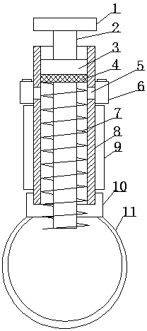 Gypsum stirring device suitable to be used in winter