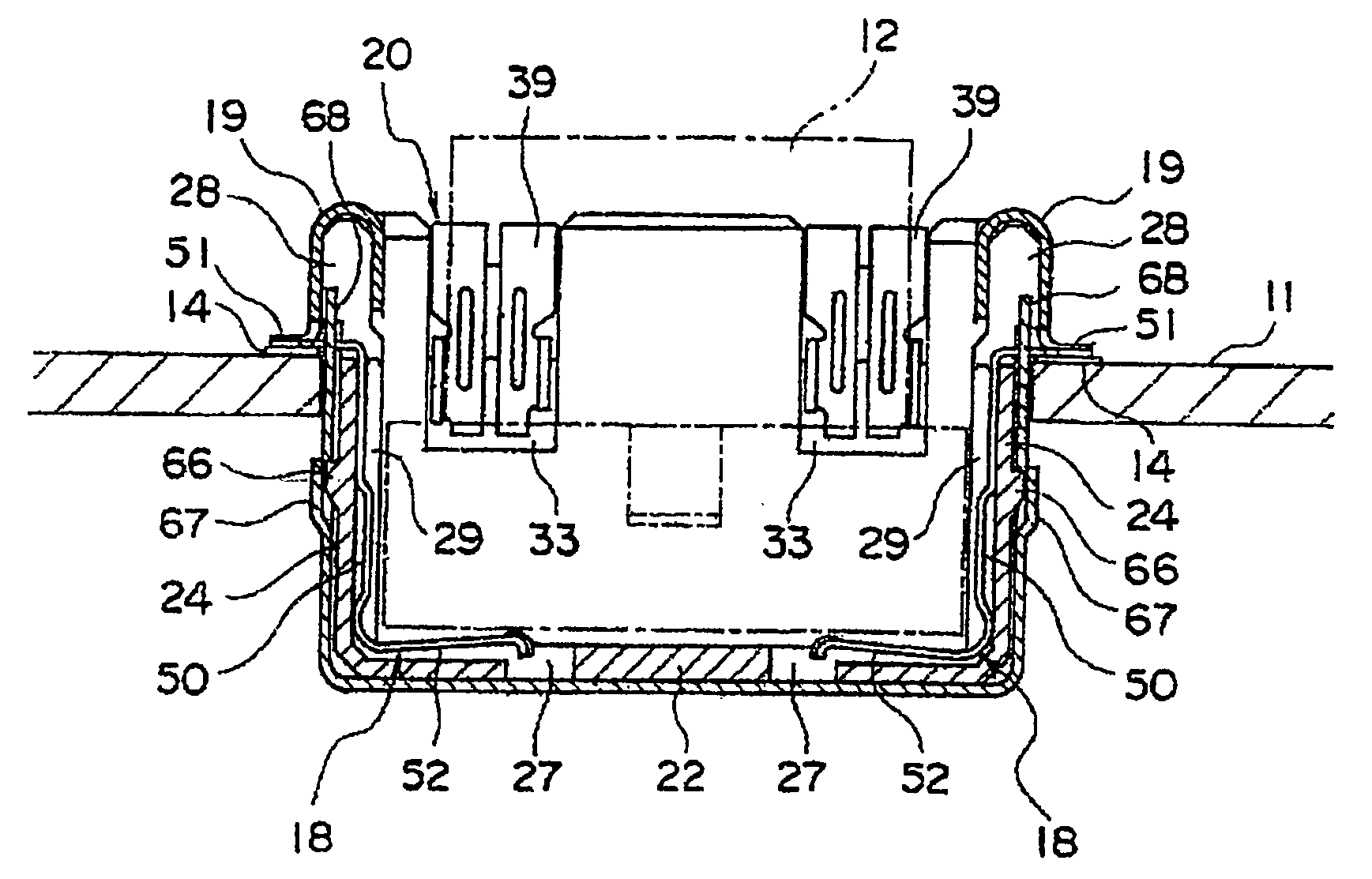 Socket for installing electronic parts