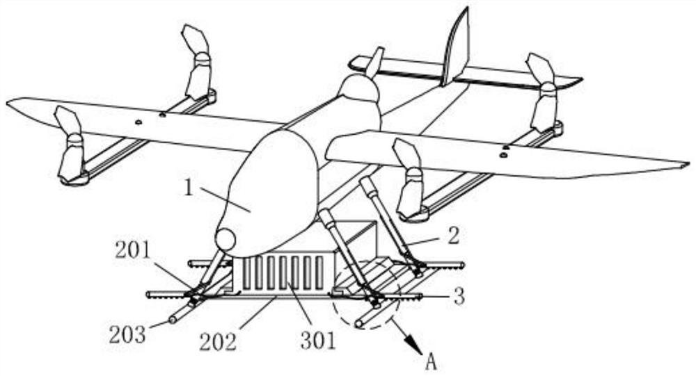 Fixed wing type unmanned aerial vehicle pesticide spraying structure