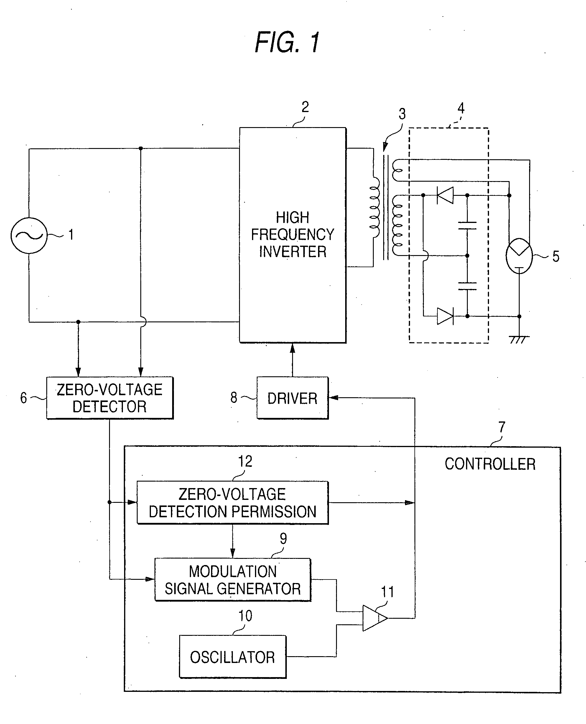 Magnetron drive power supply