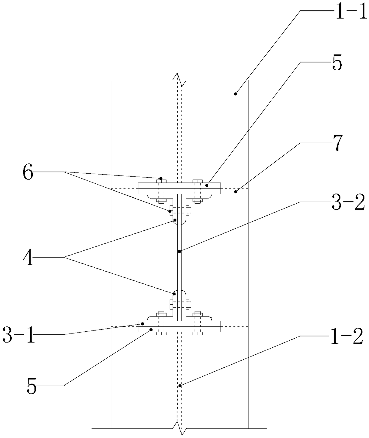 Functionally recoverable assembled beam-column connection joint and construction method