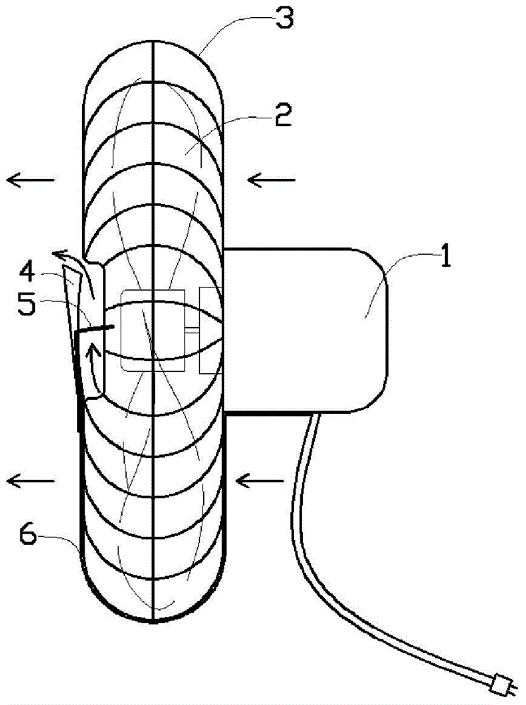 Static dust suction preventing fan