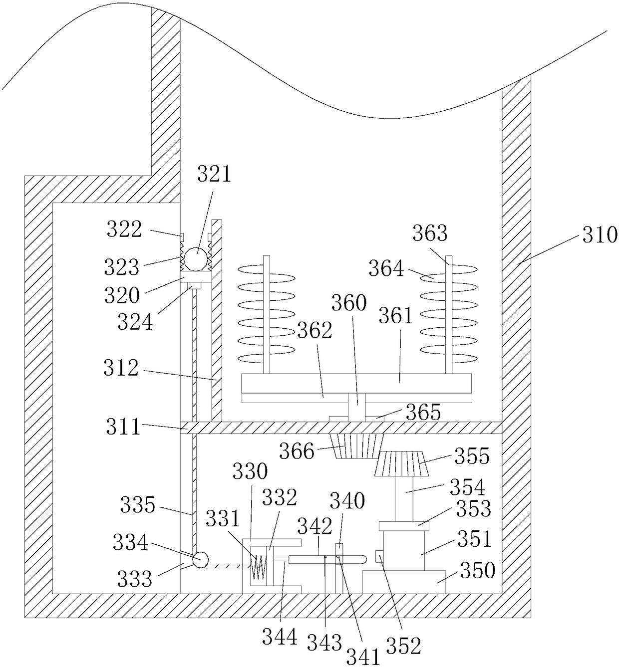 Purification treatment system for treating acidic industrial wastewater