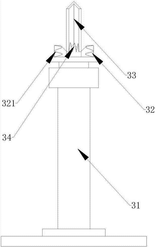 An unpacking positioning mechanism of a fully automatic box packing machine