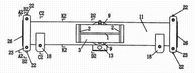 Connecting device used for carrying side-scan sonar and working method thereof