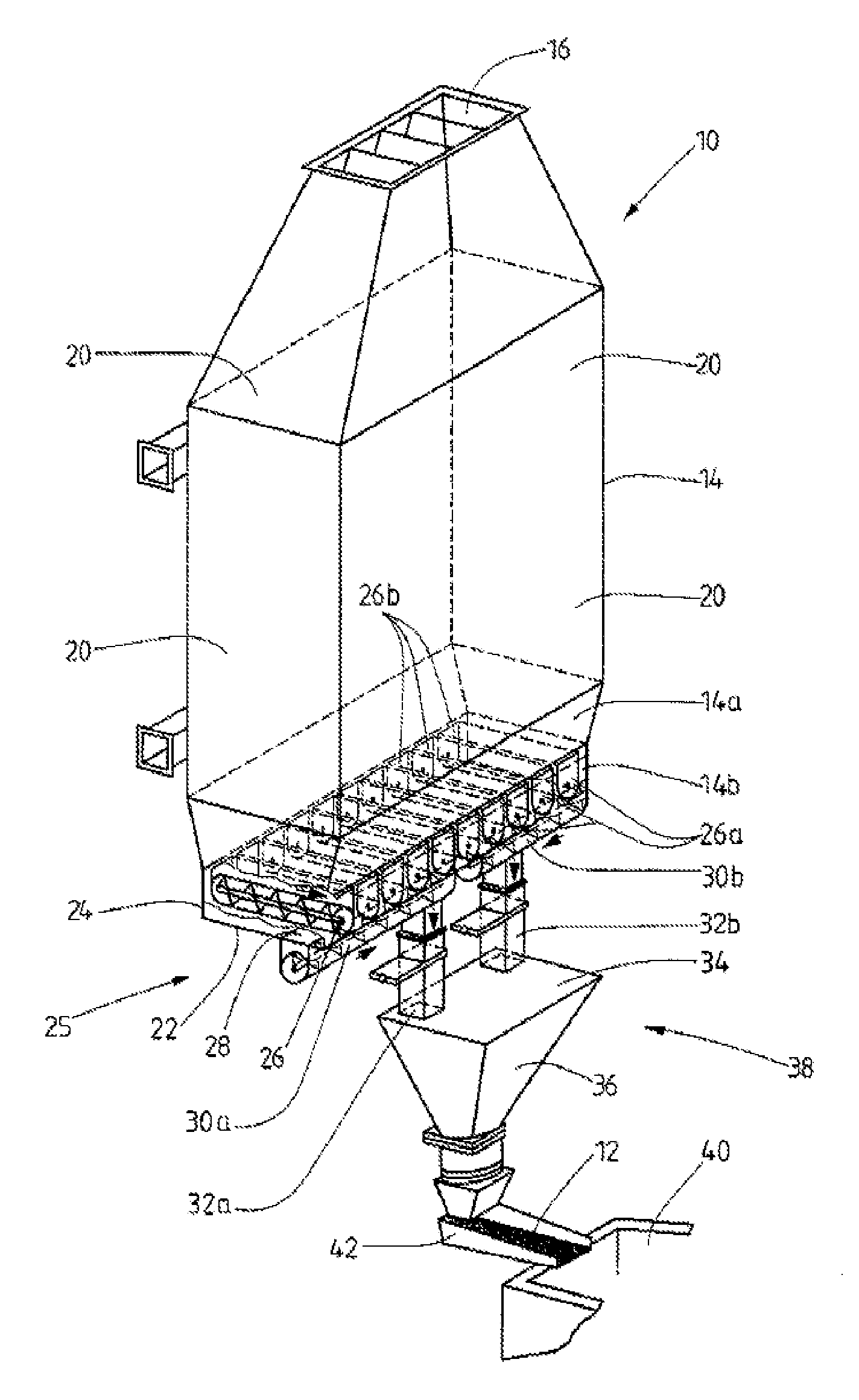Apparatus for preheating batches of glass cullet
