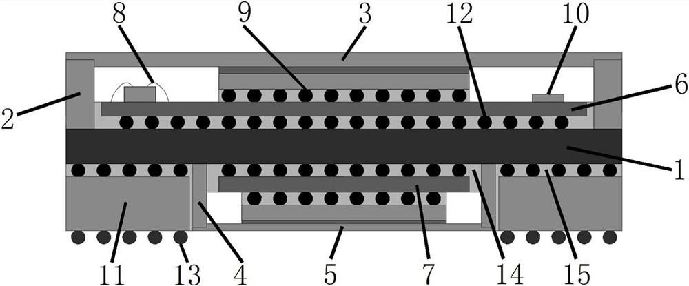 A highly reliable three-dimensional heterogeneous integrated radio frequency analog-digital integrated microsystem