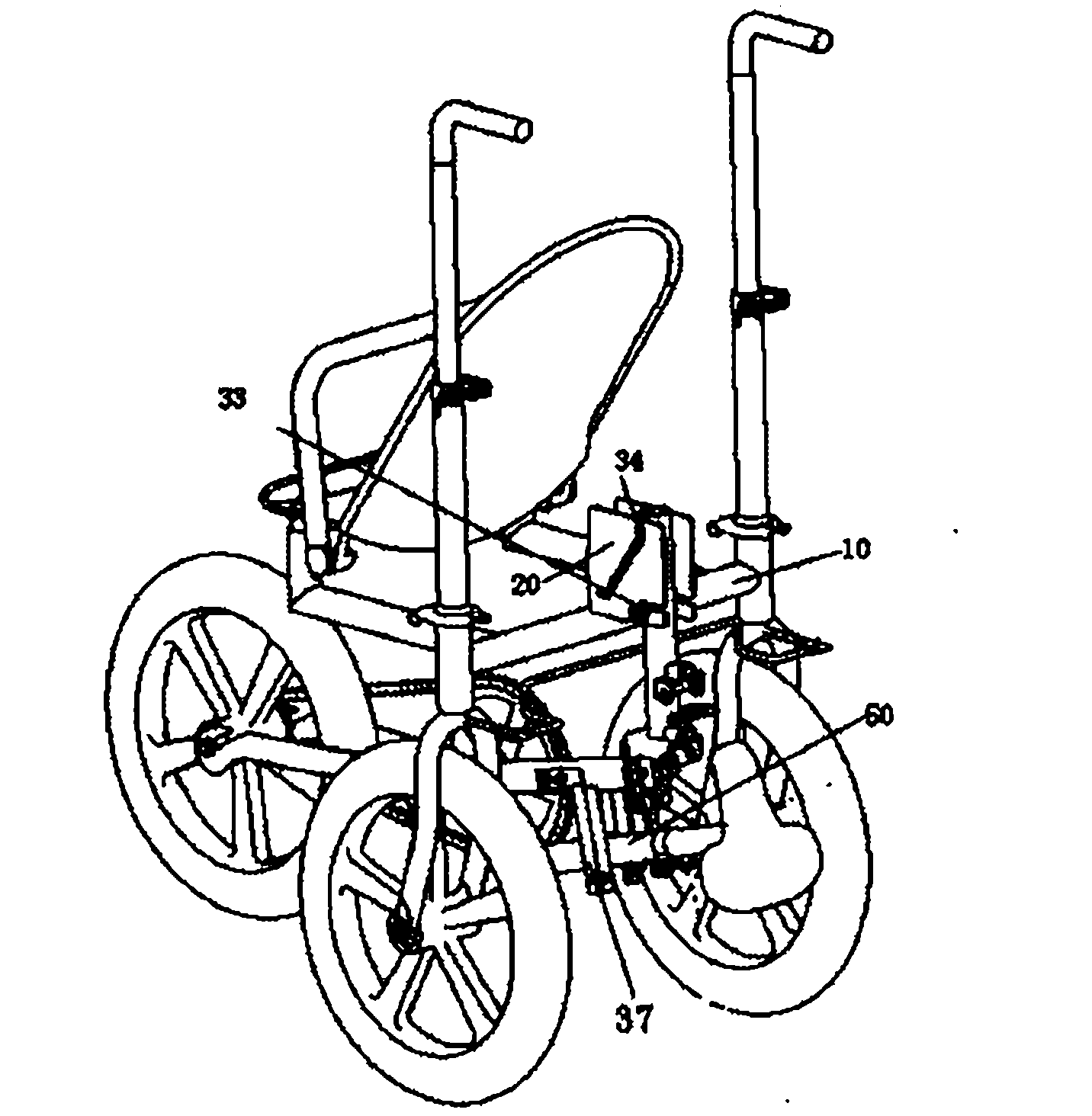 Deformable baby carriage
