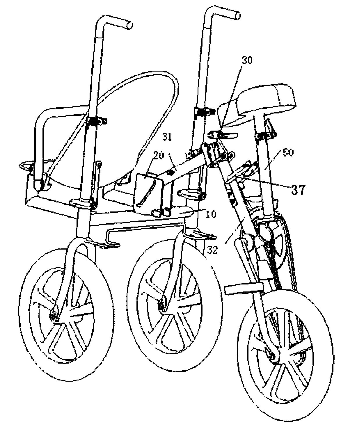 Deformable baby carriage