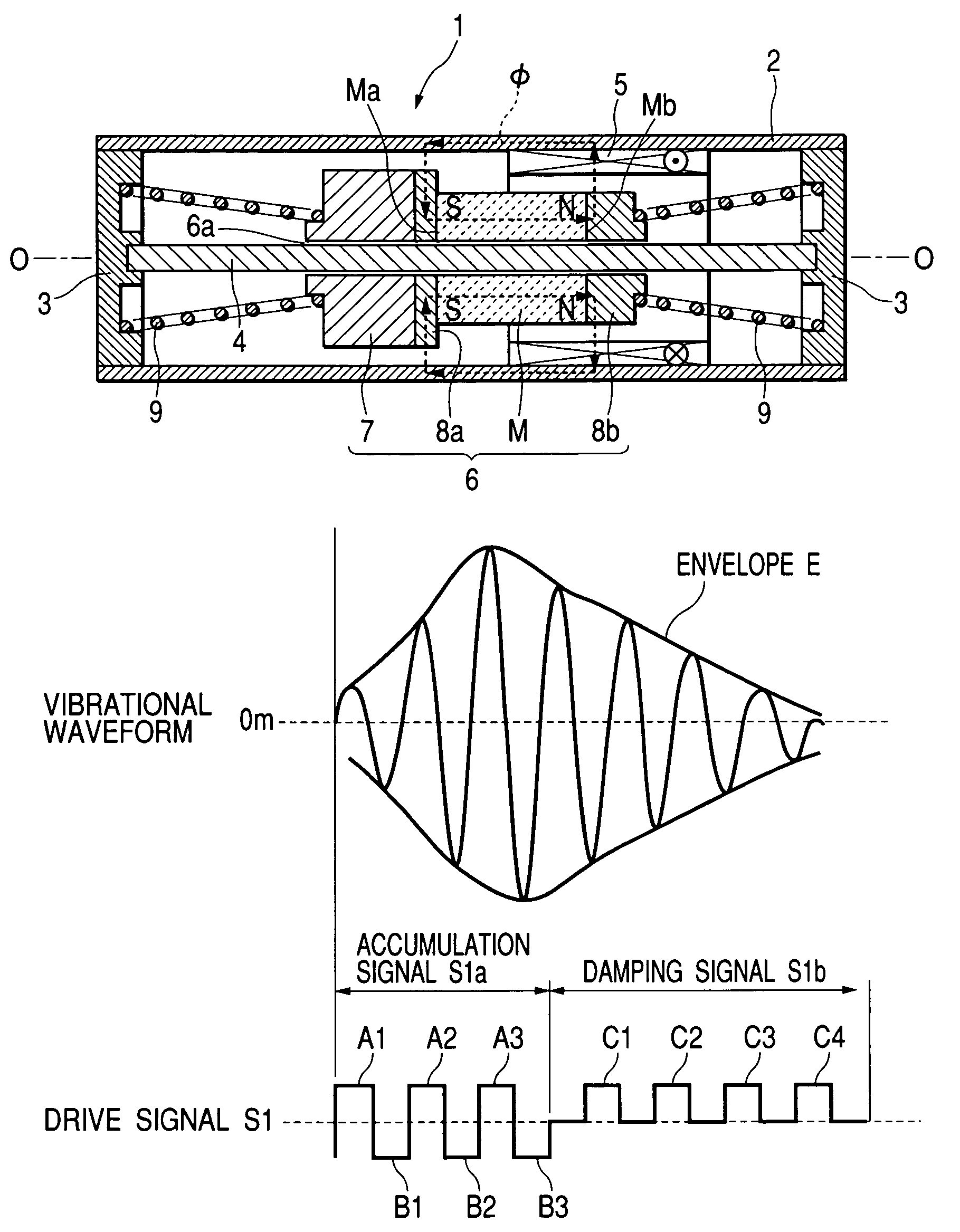 Bodily sensed vibration generator system