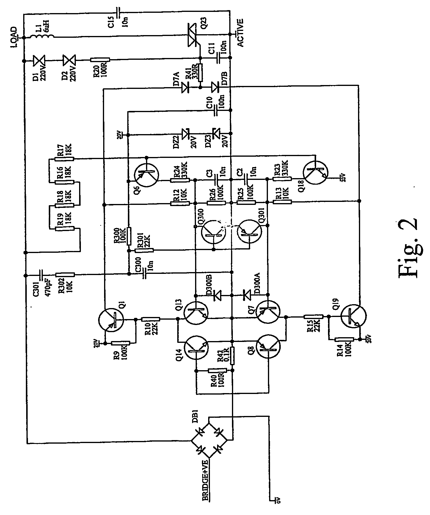 Dimmer circuit with improved inductive load imbalance protection