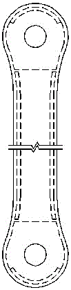 Super large pier tie rod and foundation structure