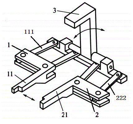 Three-sided stable clamping mechanism