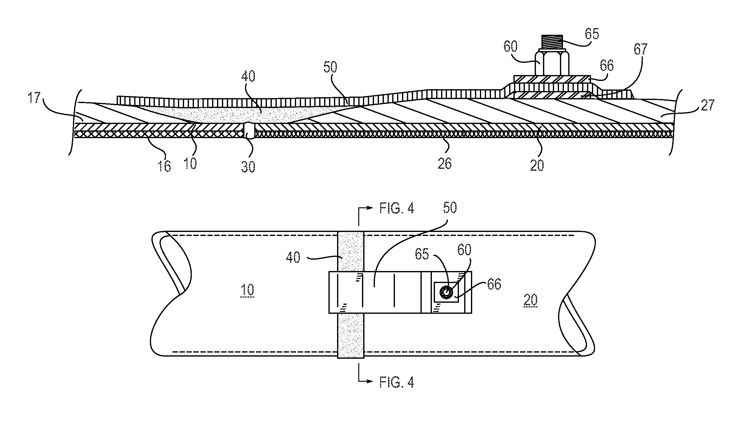 Static dissipation in composite structural components