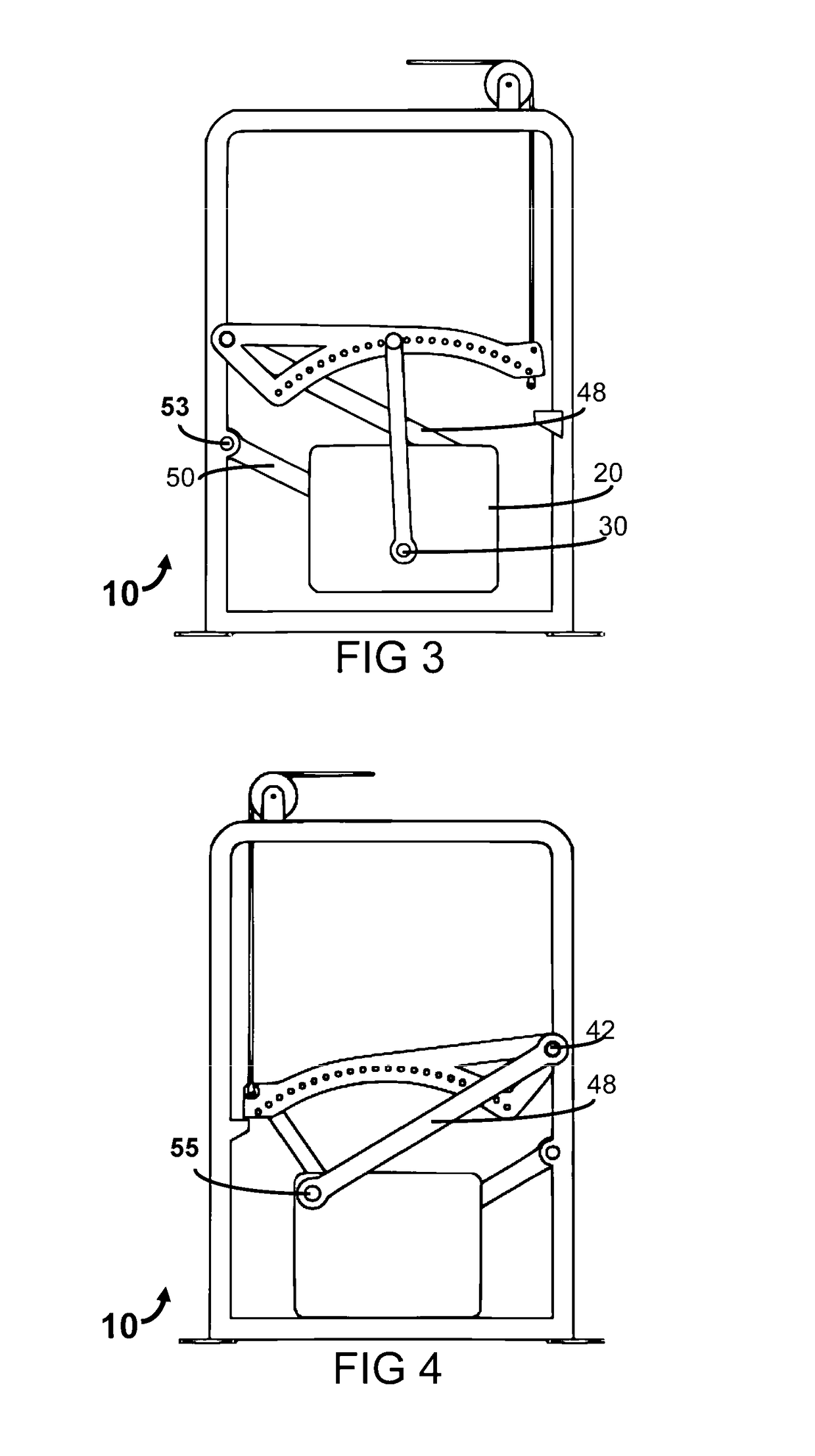 Exercise weight selection device and method