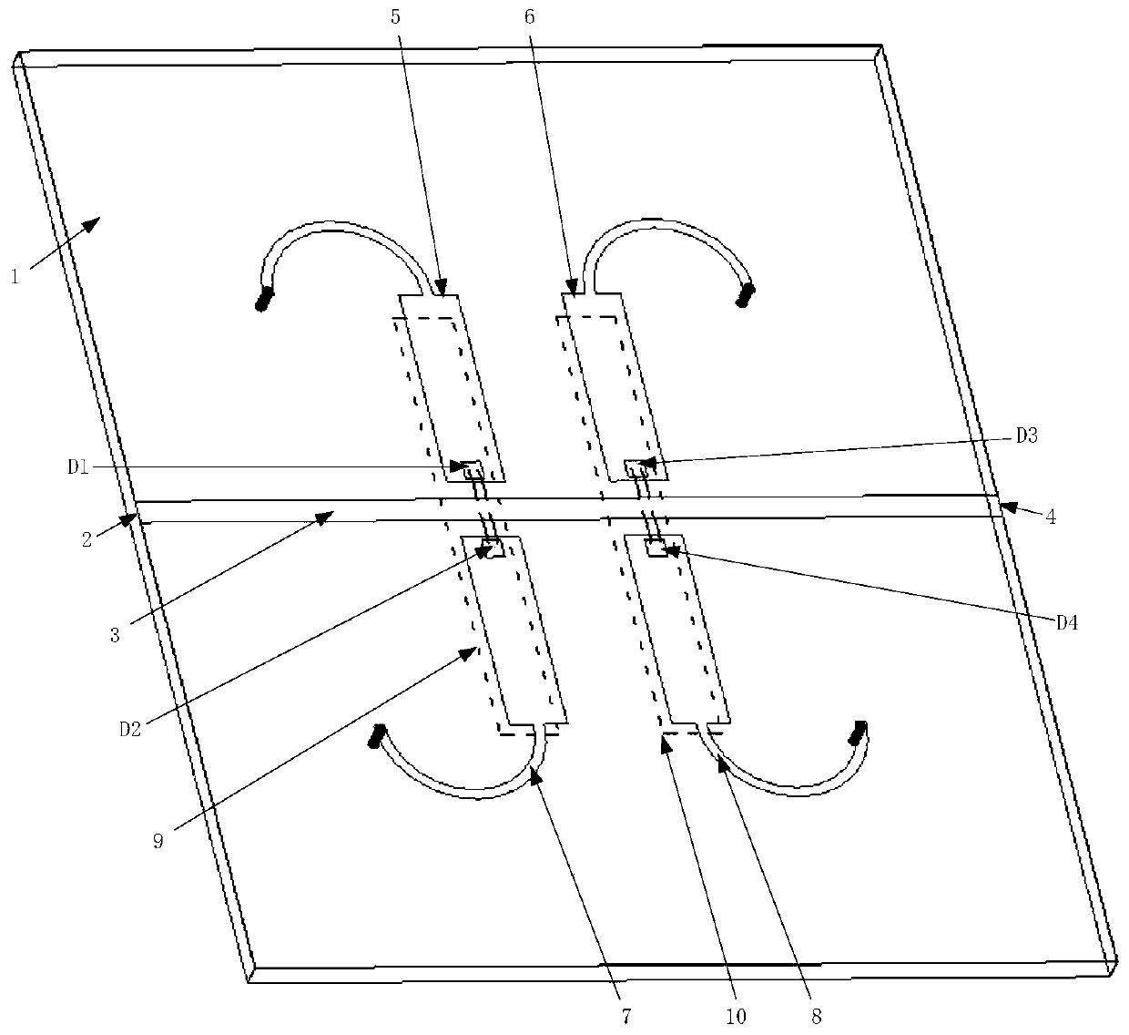 Adjustable amplitude equalizer based on SIR structure