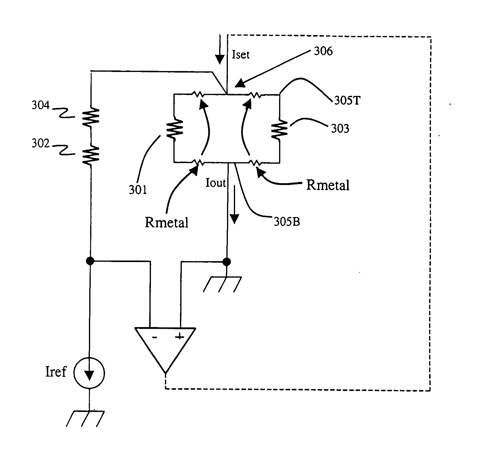 Current sense resistor circuit with average kelvin sense features