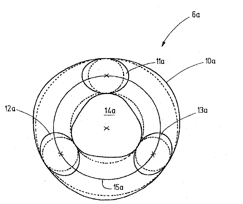 Gear mechanism for a heald shaft drive