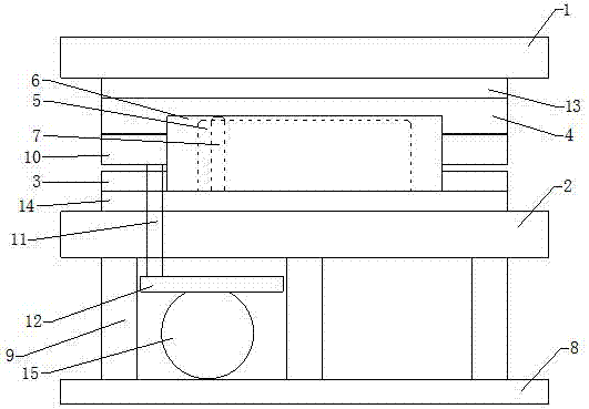 Drawing die of water collector used for air conditioner