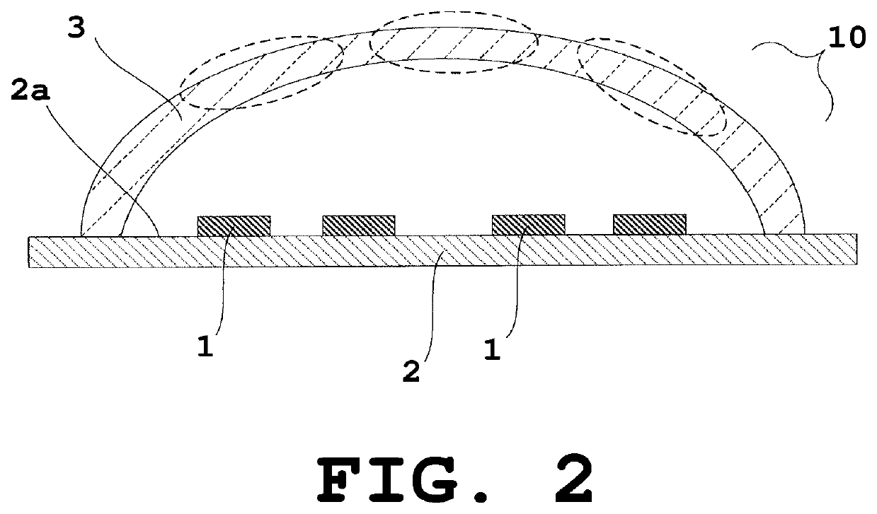 Sintered phosphor-composite, light-emitting device, lighting device and vehicle indicator lamp