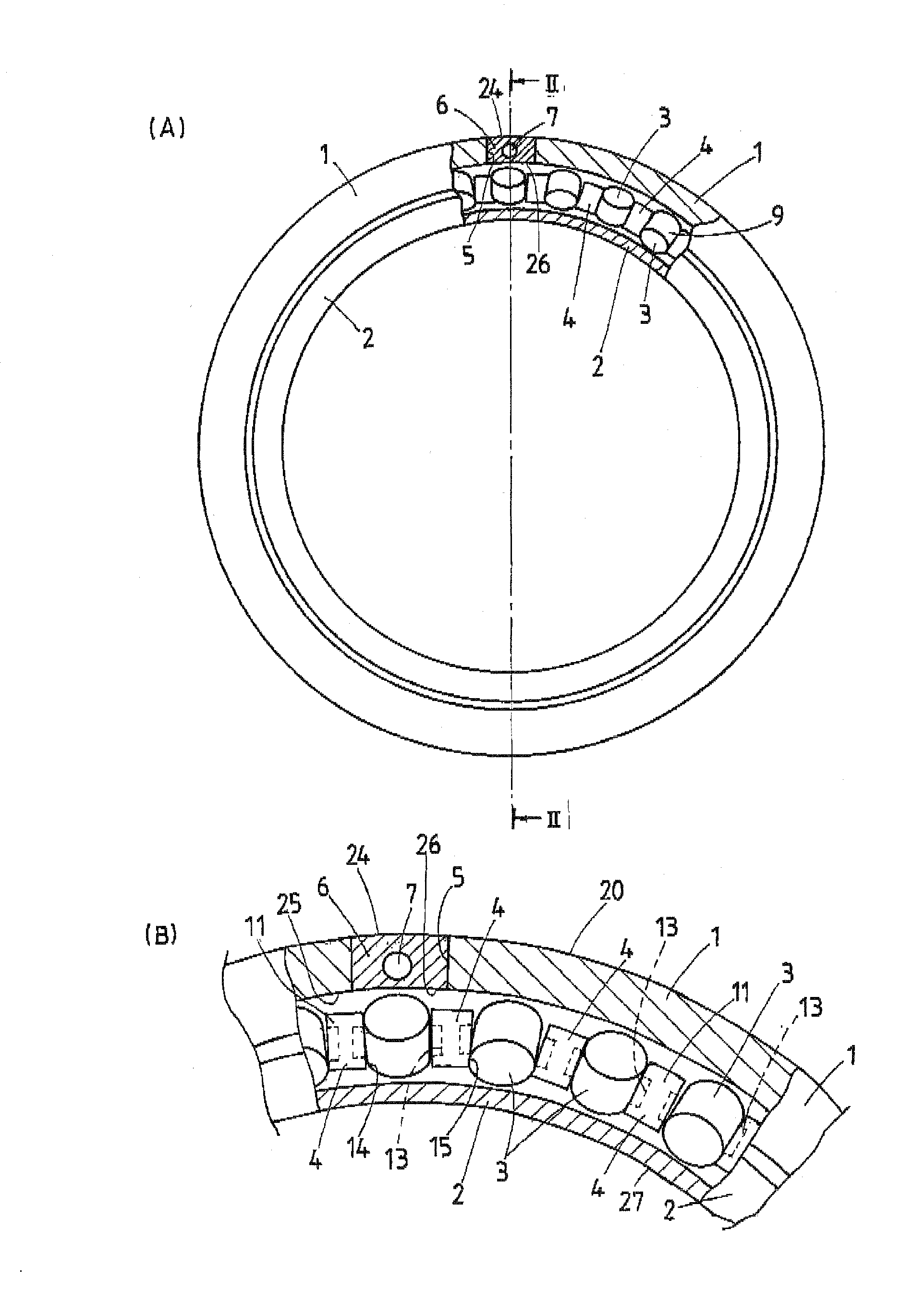 Ultrathin cross-roller bearing