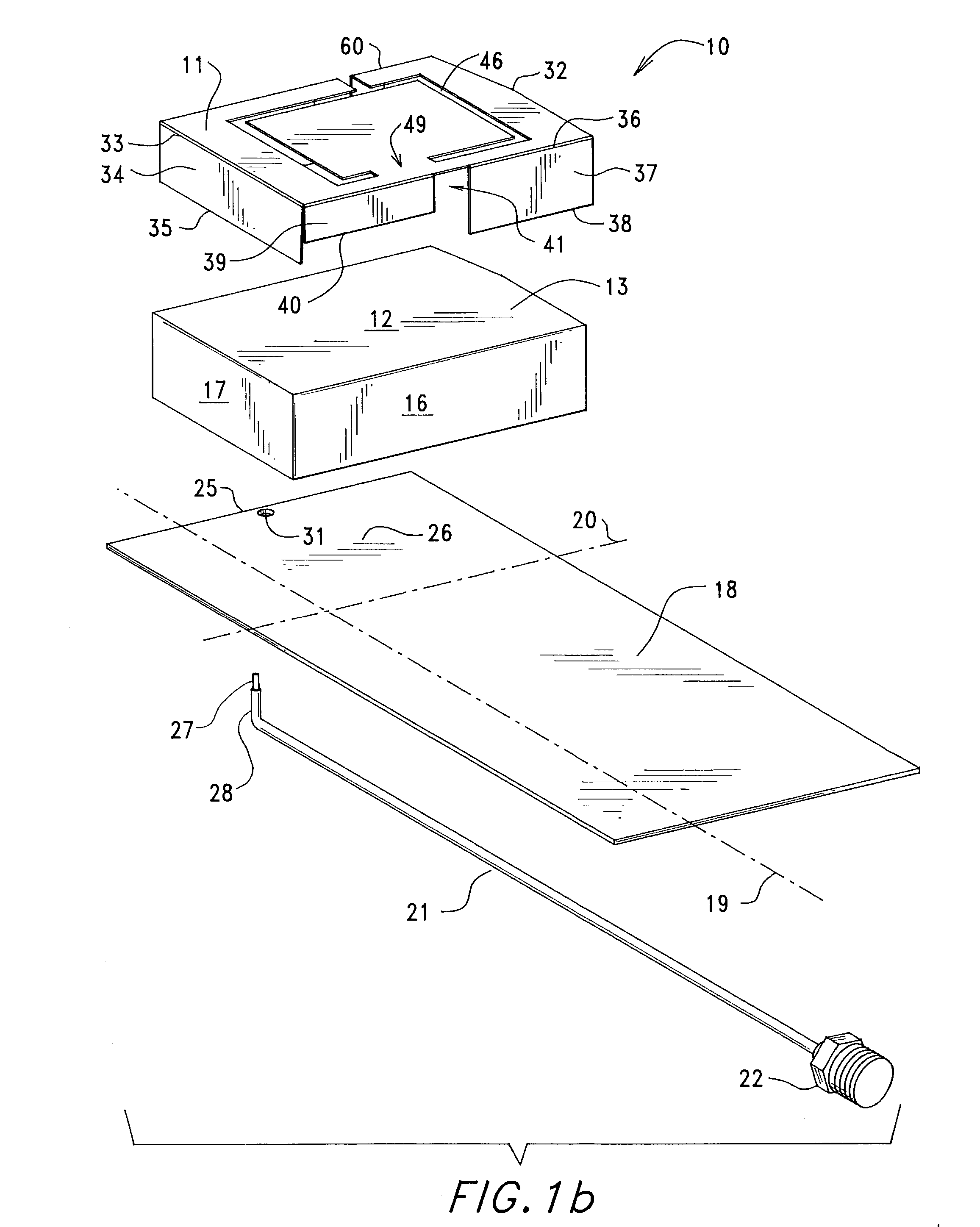 Planar inverted-f-antenna (PIFA) having a slotted radiating element providing global cellular and gps-bluetooth frequency response