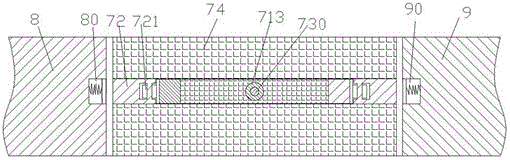 Movable gap covering device convenient to operate