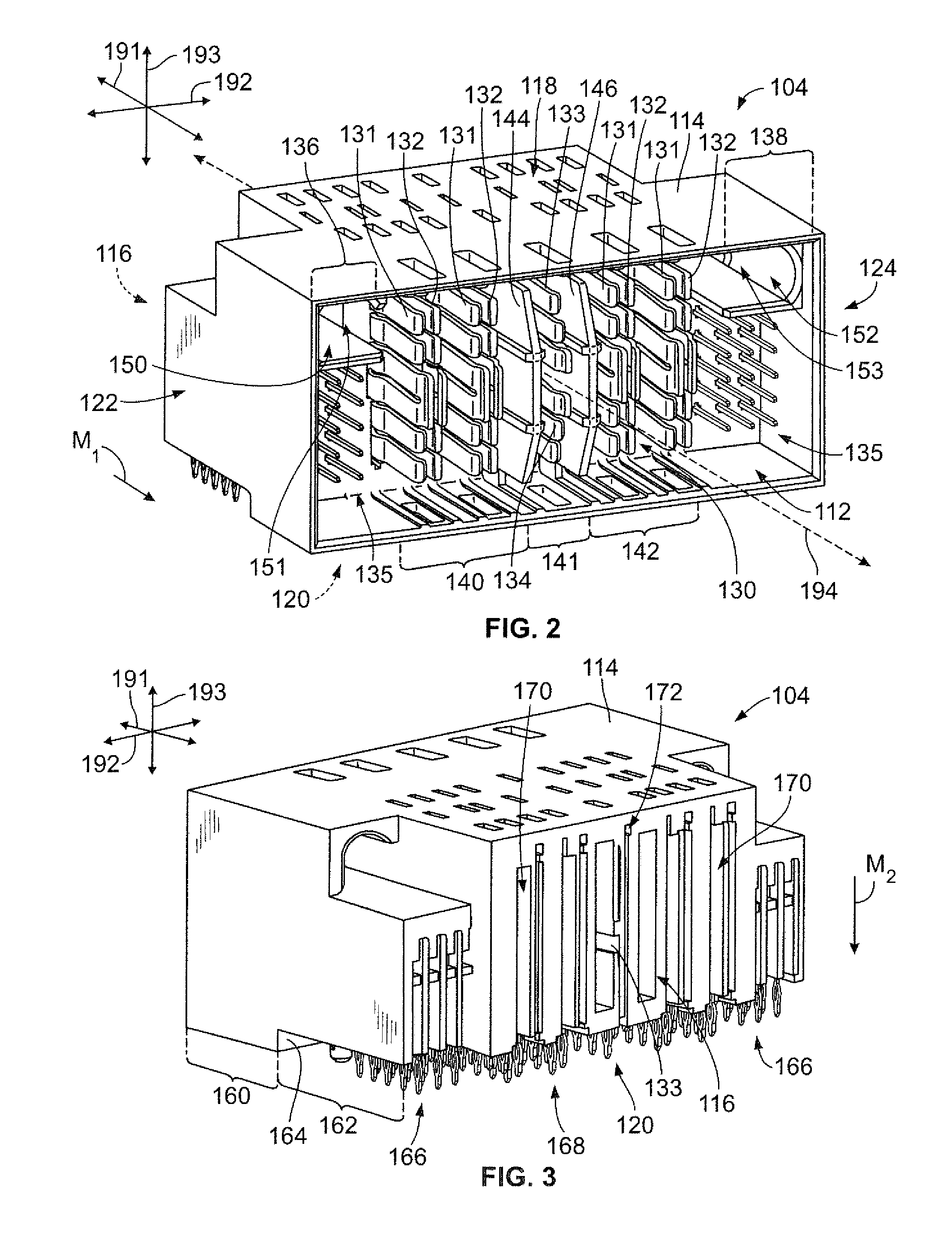 Electrical connector having an electrical contact with a plurality of contact beams