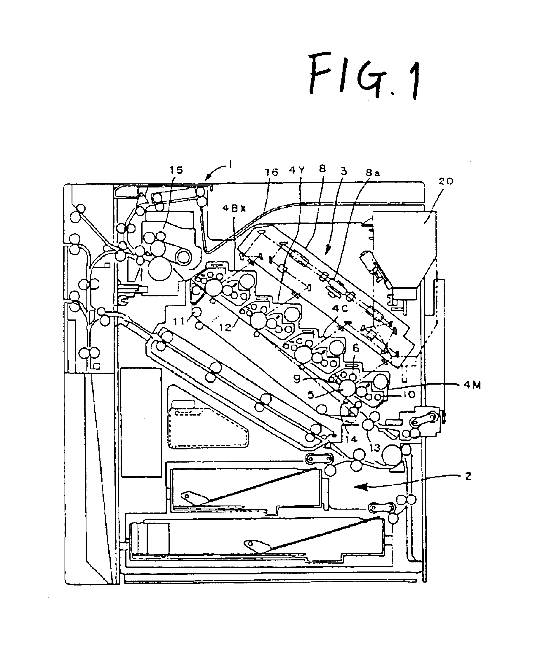 Image formation device and agent supplying device including absorber conveying by negative pressure