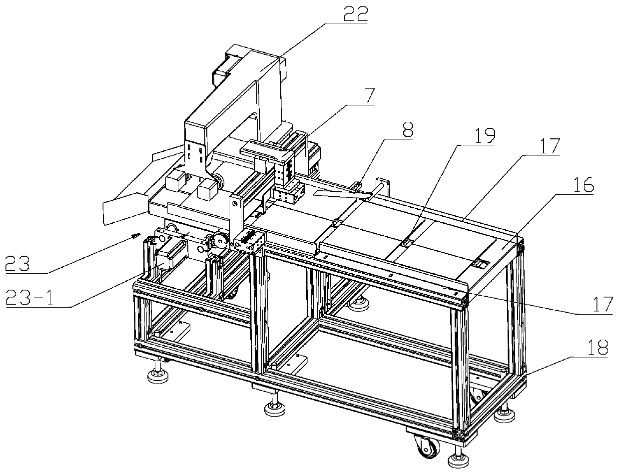 Electronic certificate sewing equipment with automatic aligning function