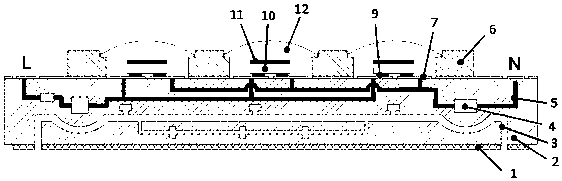 3D printing method of integrated encapsulating luminous device