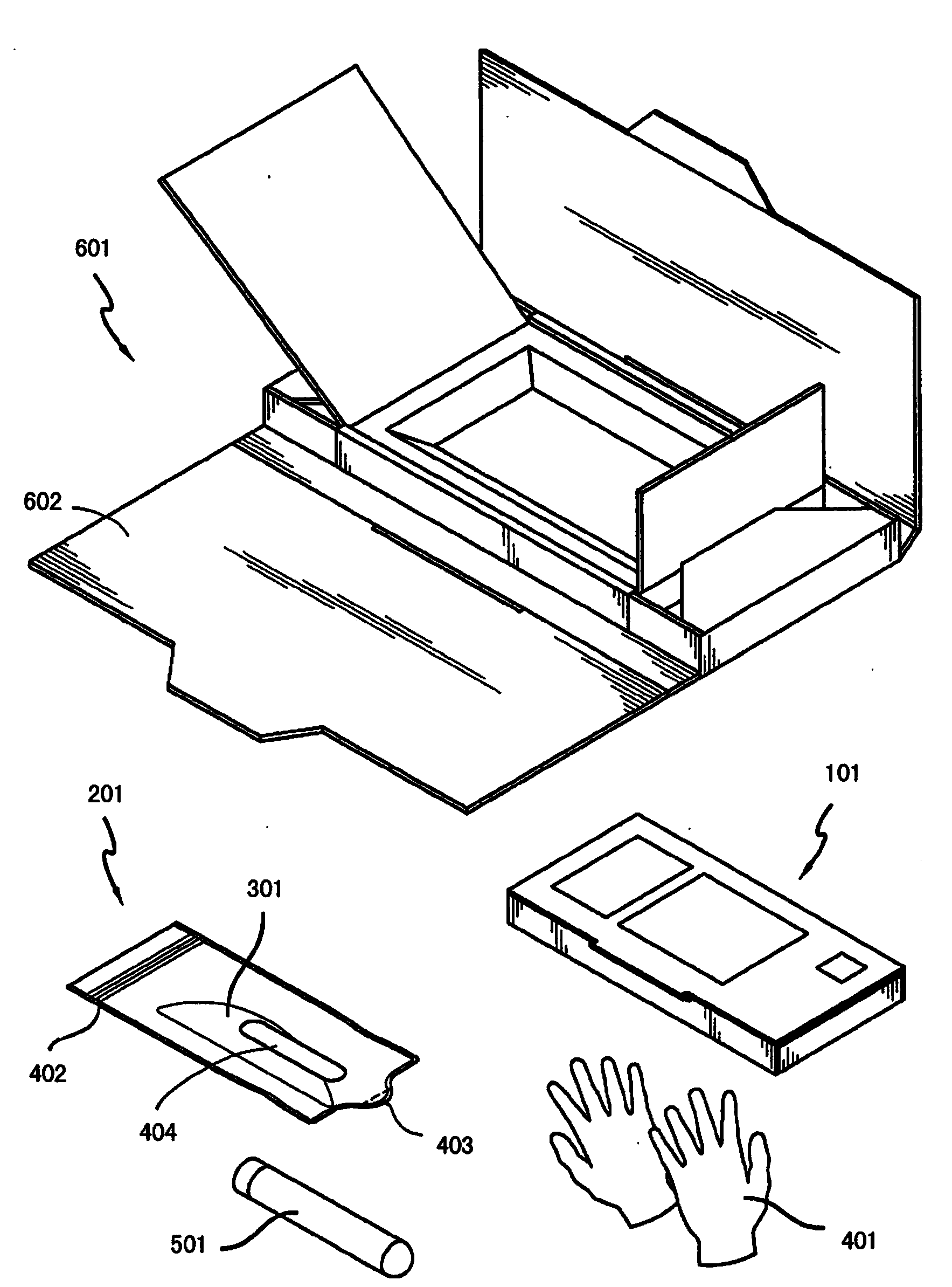 Methods, packaging and apparatus for collection of biological samples