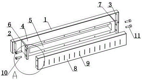 Clamping device for calcination machining of operating knife
