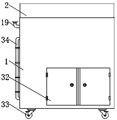 Uniform sand blasting device for automobile accessories