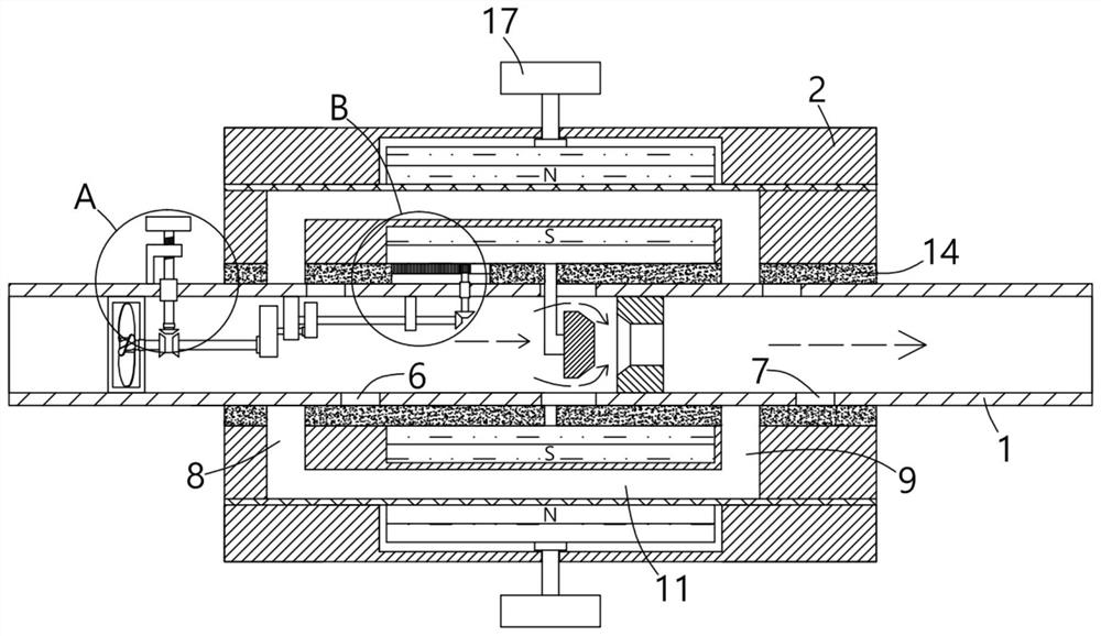 Magnetized water structure and magnetized water production equipment with same