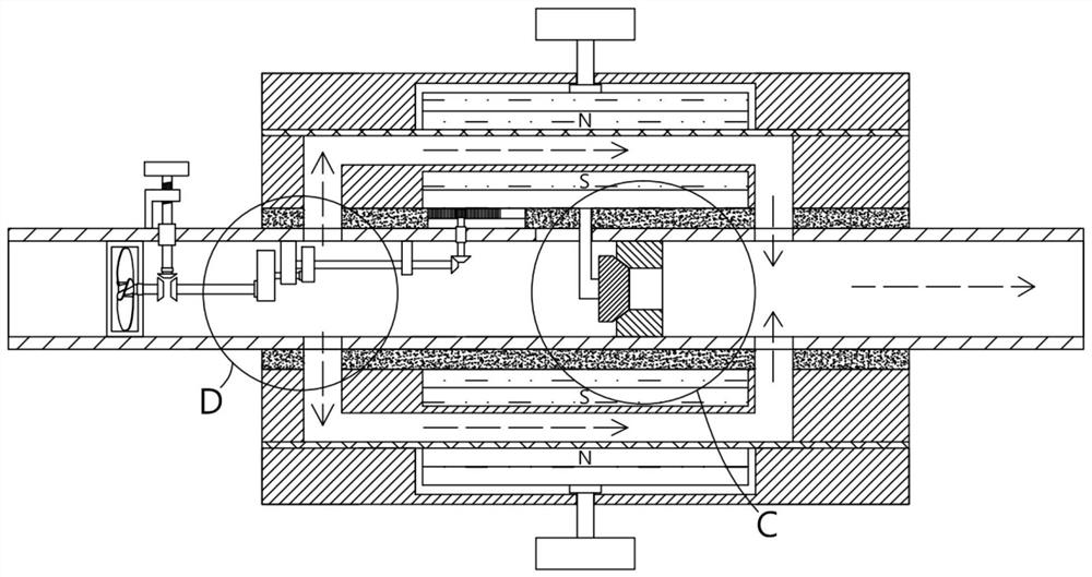 Magnetized water structure and magnetized water production equipment with same