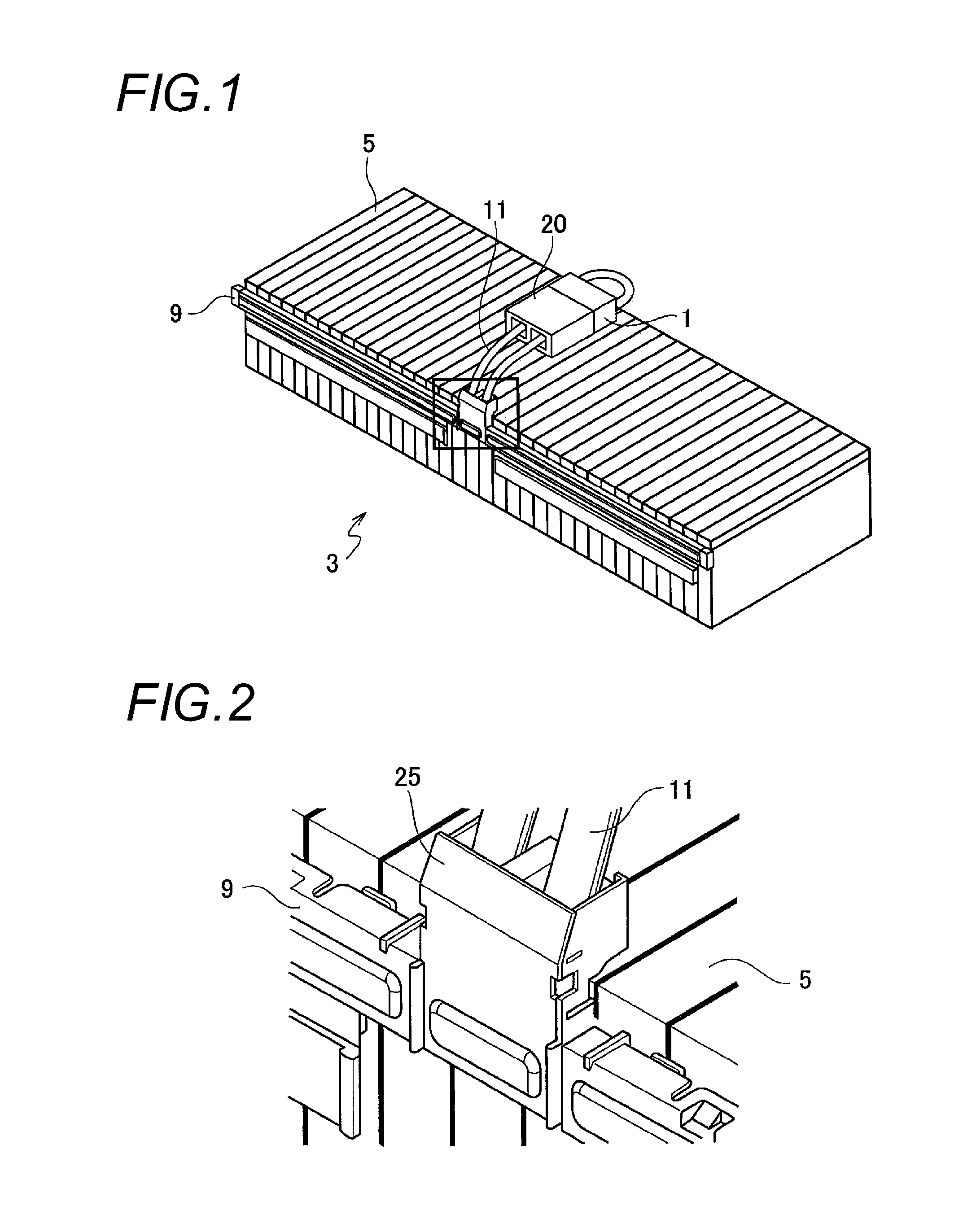 Structure for attaching service plug