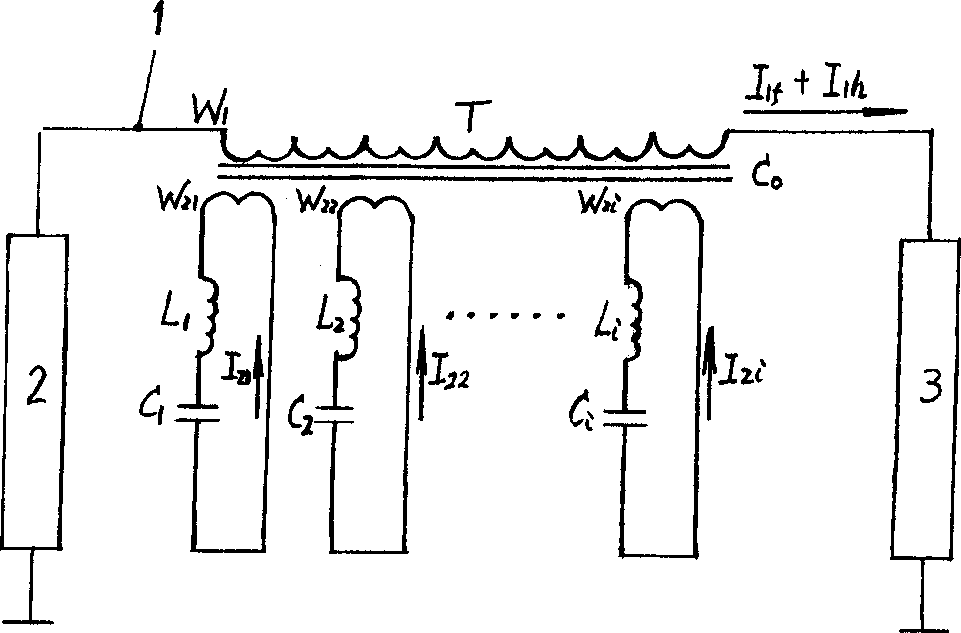 Multi-channel harmonic wave restraining device