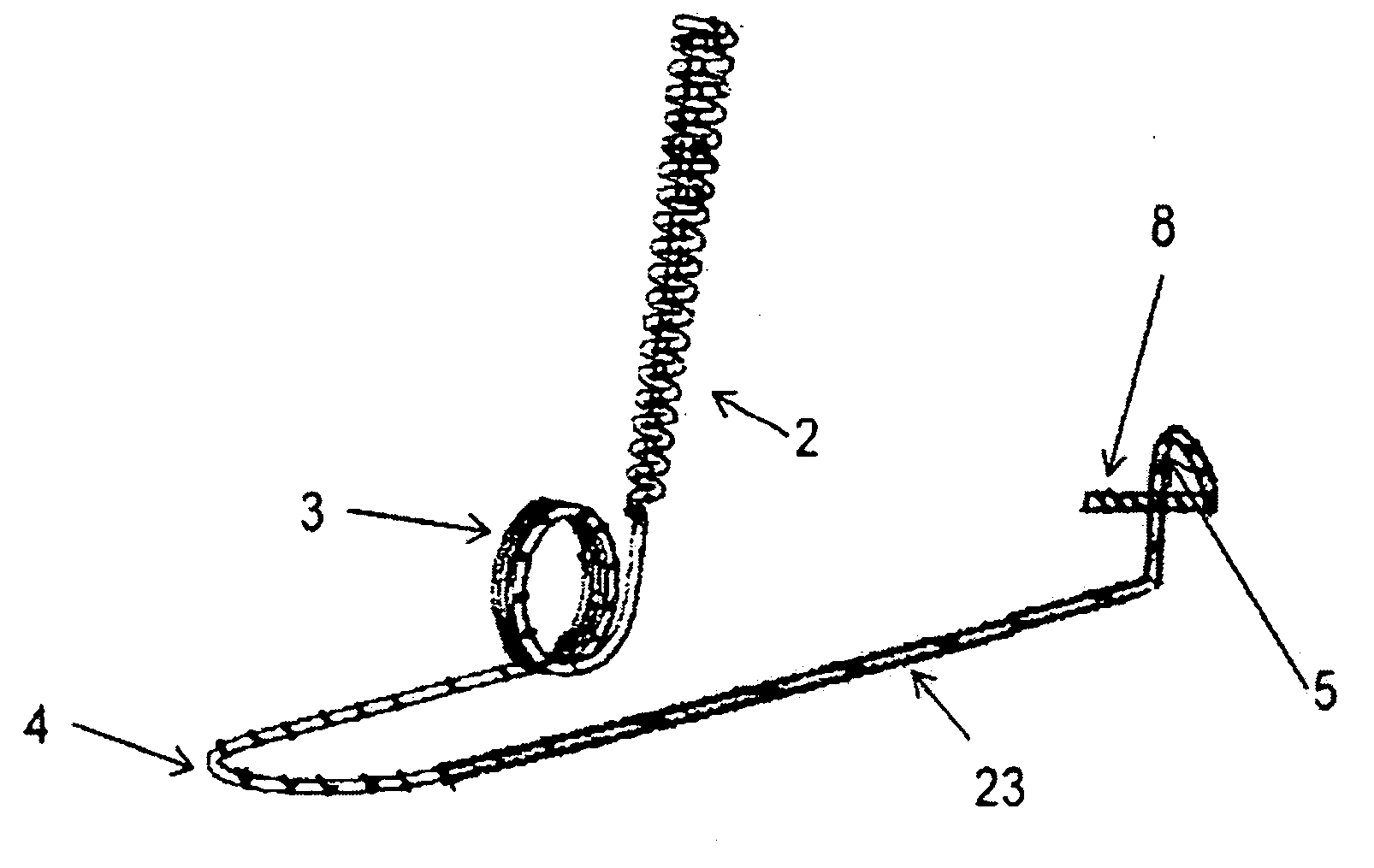 Fastener for pyrotechnic element