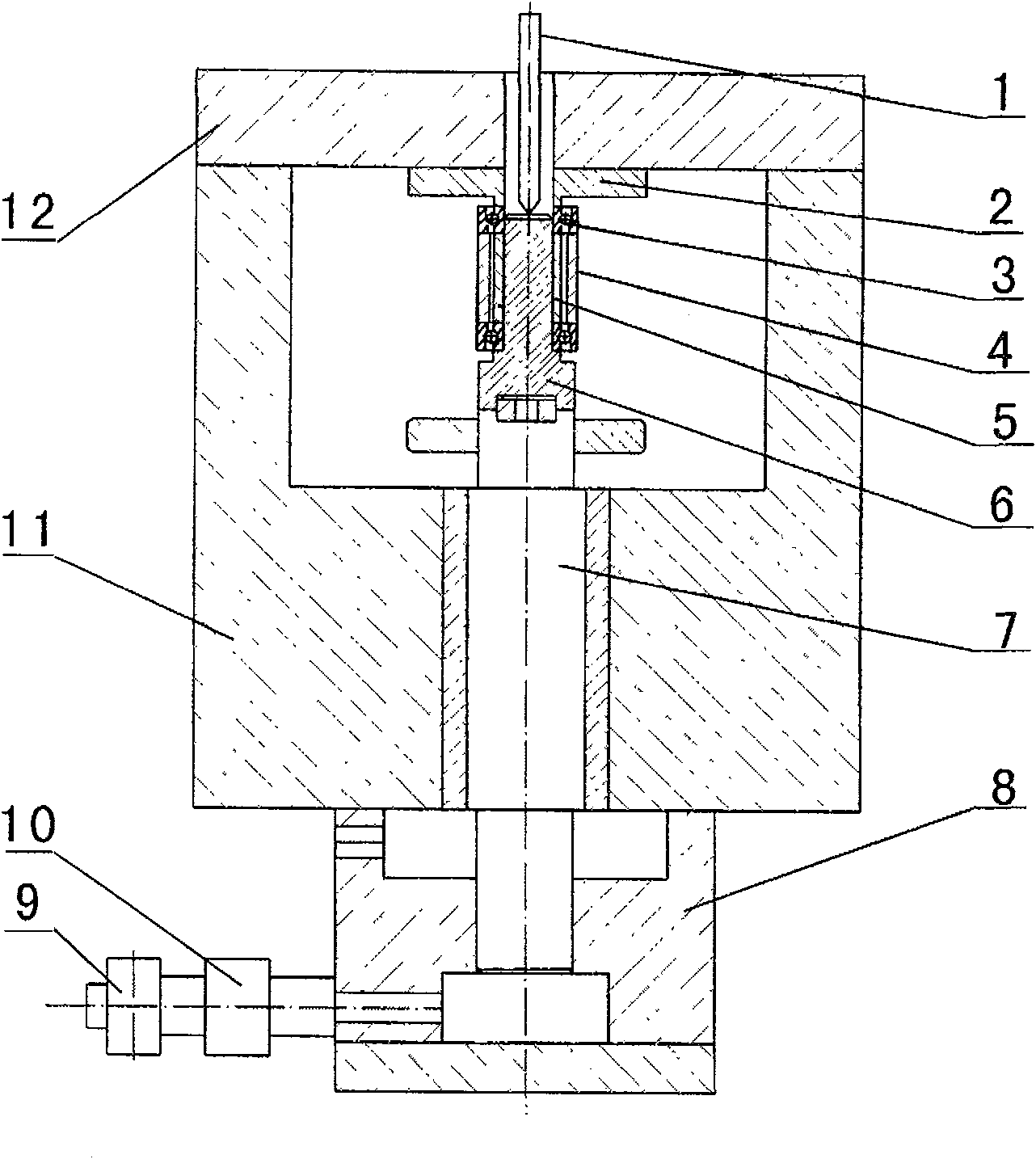 Method and instrument for indirectly measuring pretightening force between conjugate bearings