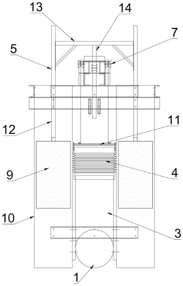 Passive automatic opening and closing water gate