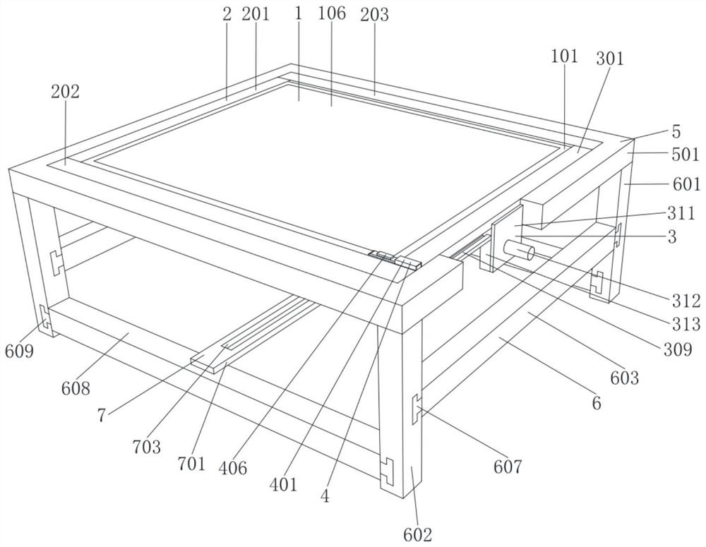 Urban planning sand table convenient to disassemble and assemble