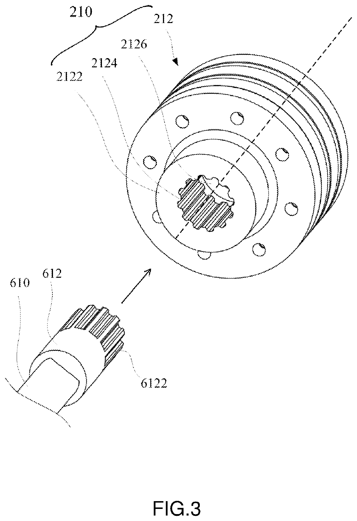 Automatic mounting and demounting device and system for motor testing platform