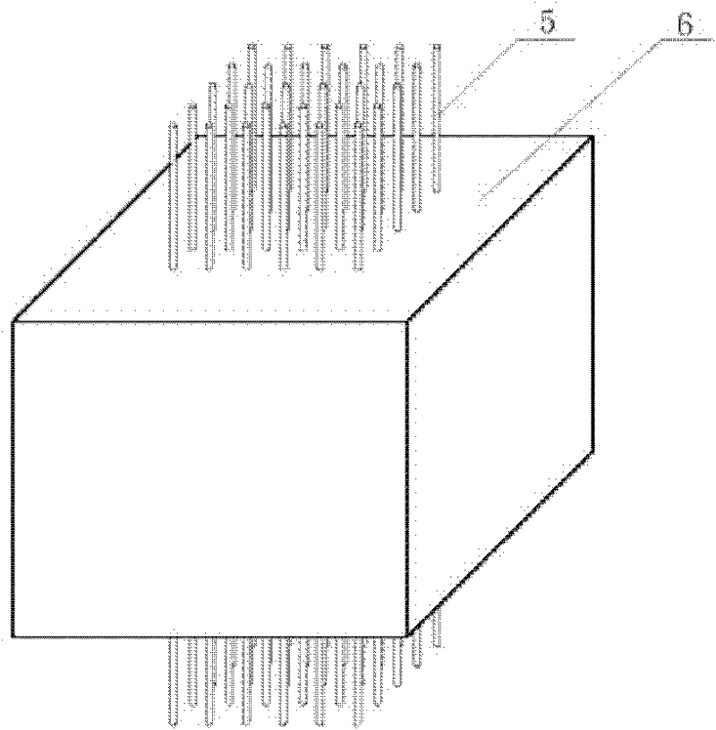 High aspect ratio ultramicro tungsten electrode array and preparation method thereof