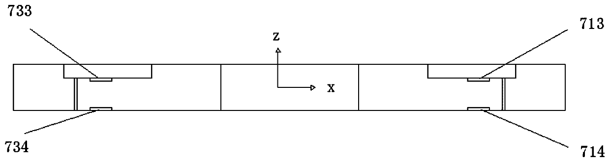 Quartz-vibration-beam-based sensitive structure of six-axis force sensor